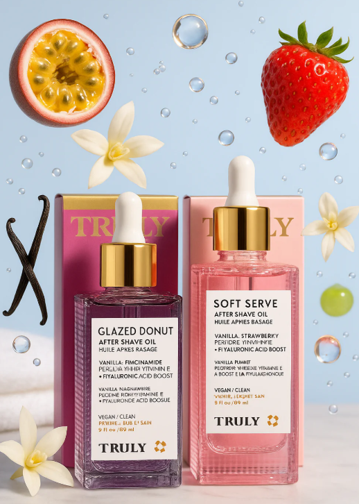 Combo Glazed Donut Oil + Soft Serve – Tu ritual post-afeitada con aroma delicioso y piel radiante