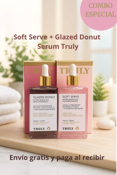 Combo Glazed Donut Oil + Soft Serve – Tu ritual post-afeitada con aroma delicioso y piel radiante